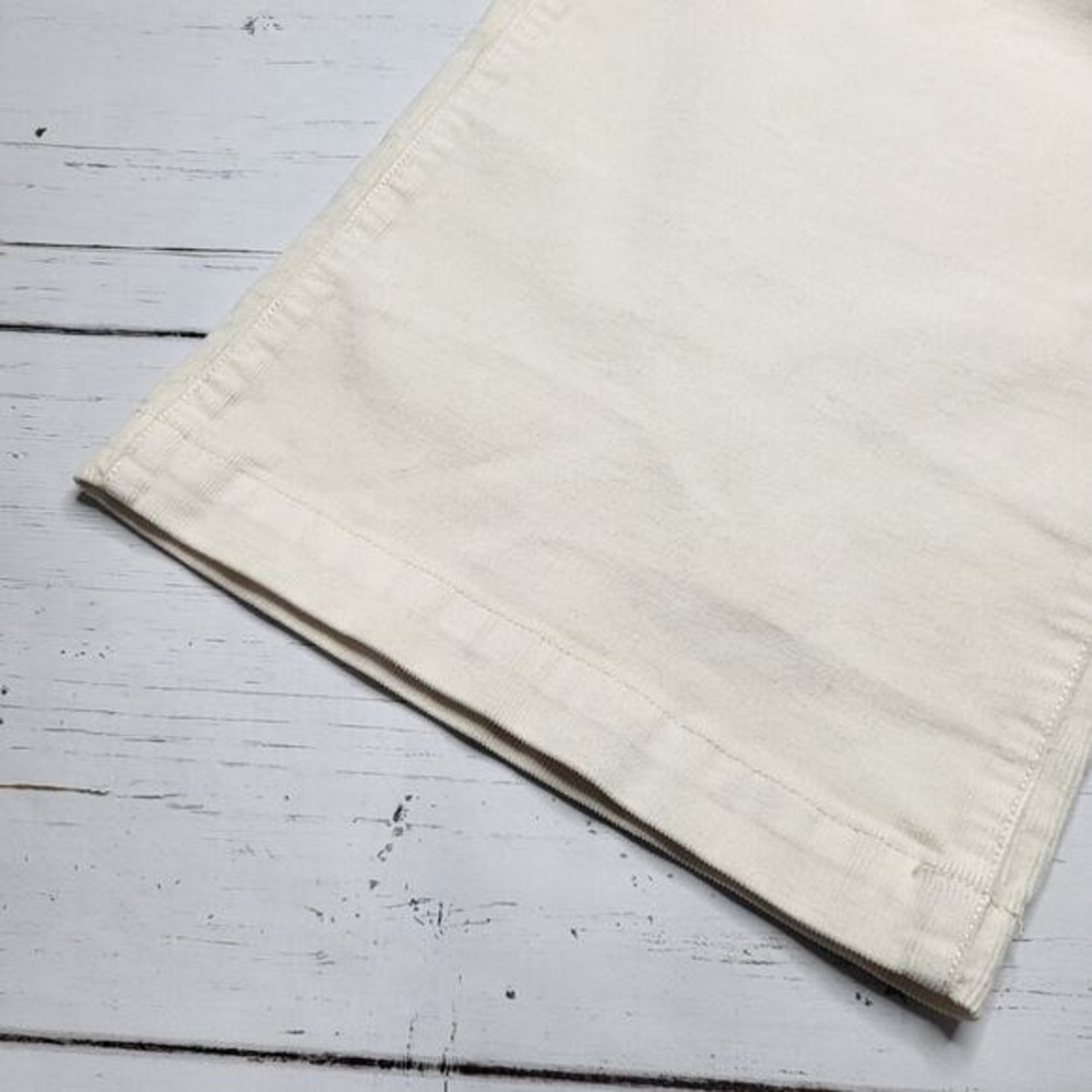Madewell Wide Leg Corduroy Pant Vintage Ivory Winter White Stretch Minimalist 30 - Picture 8 of 12